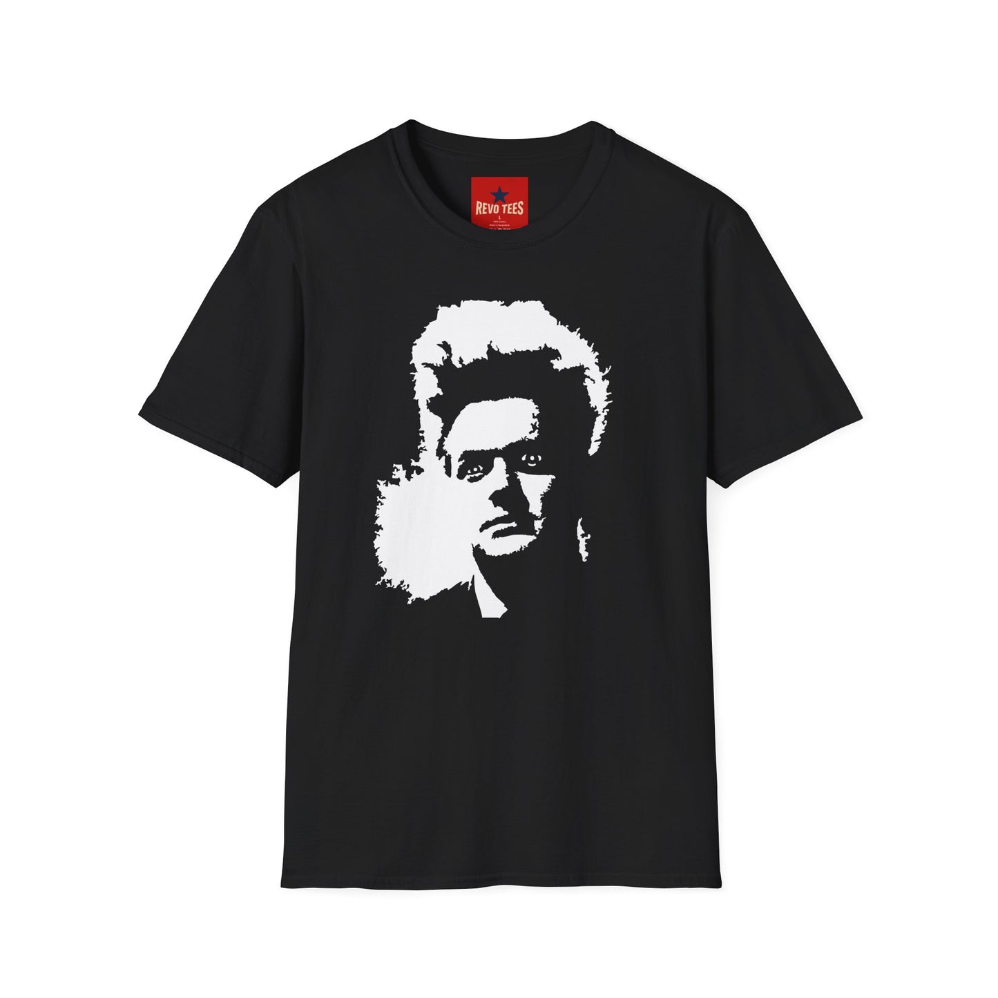 Retro Icon Portrait T-Shirt — High-Contrast Celebrity Silhouette Tee
