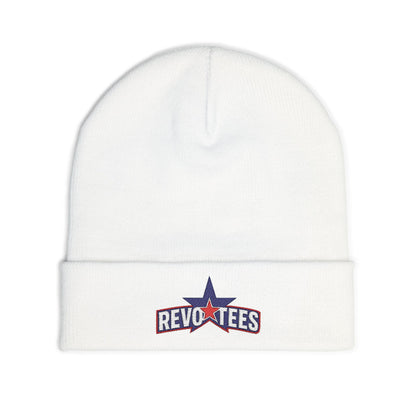 Embroidered 'Revotees' Star Knit Beanie — Patriotic Winter Hat