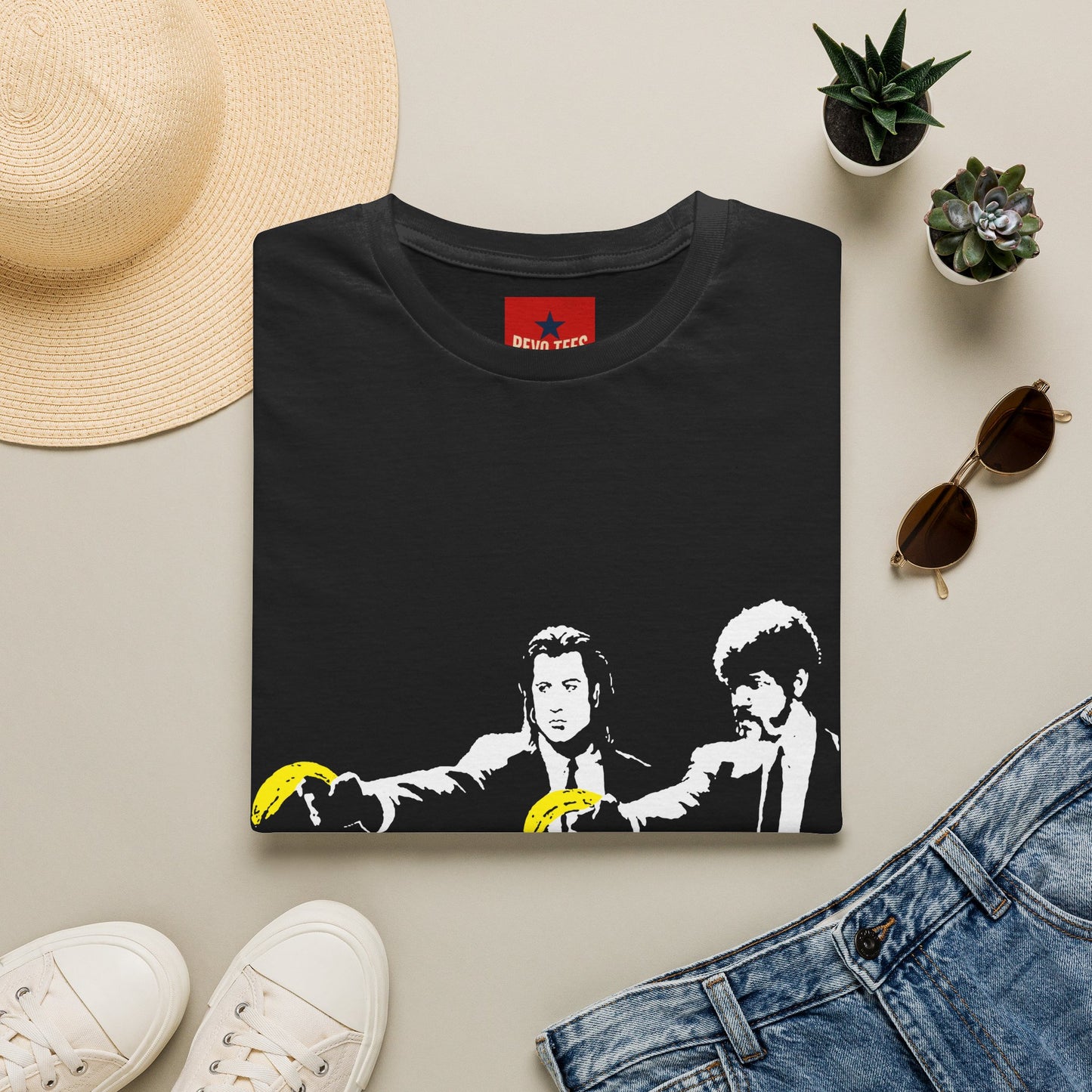 Banksy Pulp Fiction Banana Standoff T-Shirt