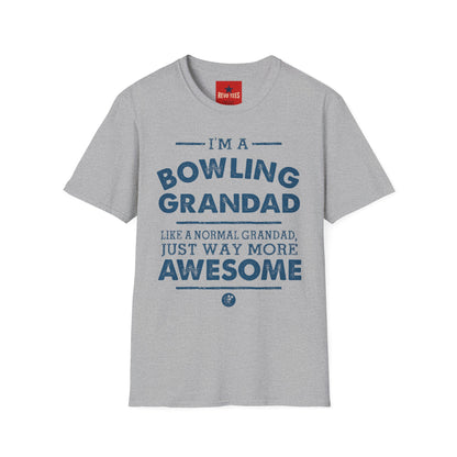 Bowling Grandad T-Shirt — "I'm a Bowling Grandad" Retro Dad Gift