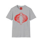 Cobra Emblem T-Shirt — Distressed Retro Snake Logo Tee