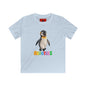 Kids Tee — Cute Pebble Penguin “REVOTEES” Colorful Logo