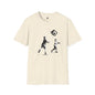 Revotees Banksy Style Kids Tossing TV Stencil Art T-Shirt - alternate view 2