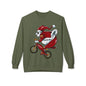 Santa Bear BMX Sweatshirt — Funny Christmas Cycling Holiday Crewneck
