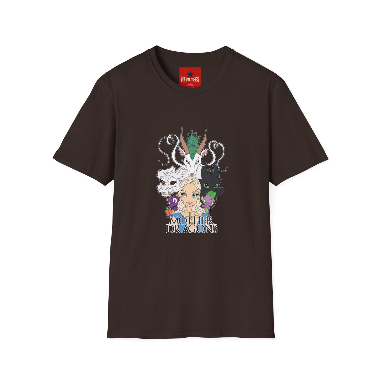 Fantasy Dragon & Beast Portrait T-Shirt — "Daughters of Dragons" Graphic Tee