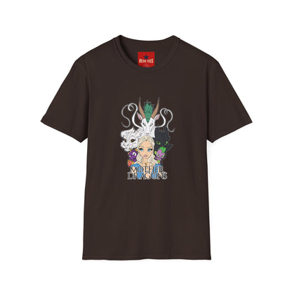 Fantasy Dragon & Beast Portrait T-Shirt — "Daughters of Dragons" Graphic Tee
