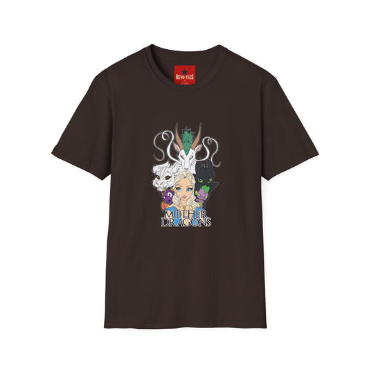 Fantasy Dragon & Beast Portrait T-Shirt — "Daughters of Dragons" Graphic Tee
