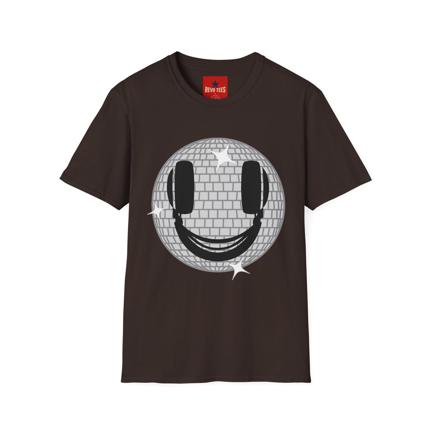 Smiling Disco Ball T-Shirt — Retro Dance Party Graphic Tee