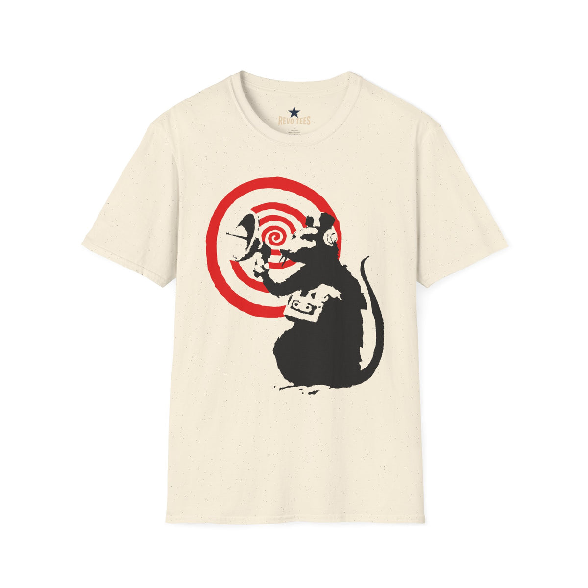 Revotees Banksy Style Rat Target Street Art Graphic T-Shirt - alternate view 3
