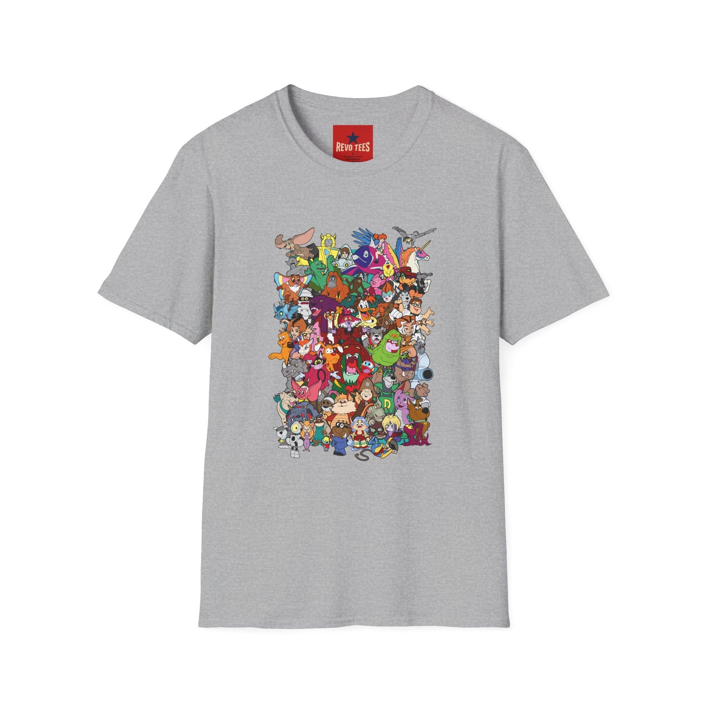 Retro Cartoon Characters Collage T-Shirt