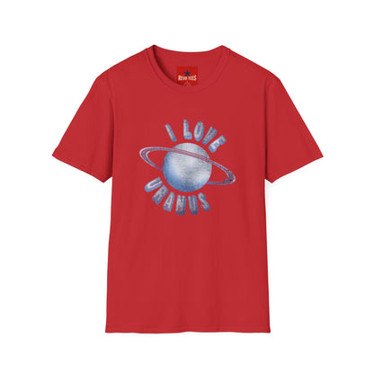 I Love Uranus T‑Shirt — Retro Saturn Graphic Tee for Space Lovers