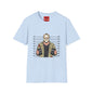 Hockey Mask Mugshot T-Shirt - Jason Voorhees Horror Movie Tee