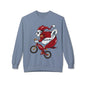 Santa Bear BMX Sweatshirt — Funny Christmas Cycling Holiday Crewneck