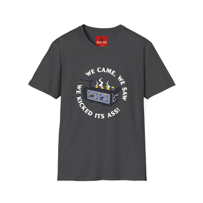 T‑Shirt — “We Came, We Saw, We Kicked Its Ass” Grill/BBQ Crew Tee
