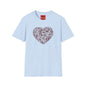 Ornate Floral Heart T-Shirt — Vintage Filigree Valentine Tee