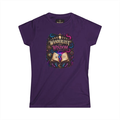 Wanderlust & Wisdom Graphic Tee — Magical Open Book Travel Shirt