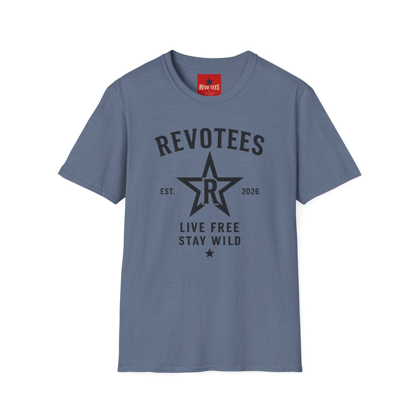 REVOTEES Graphic T-Shirt — "Revotees" Star Logo Tee (Est. 2026)