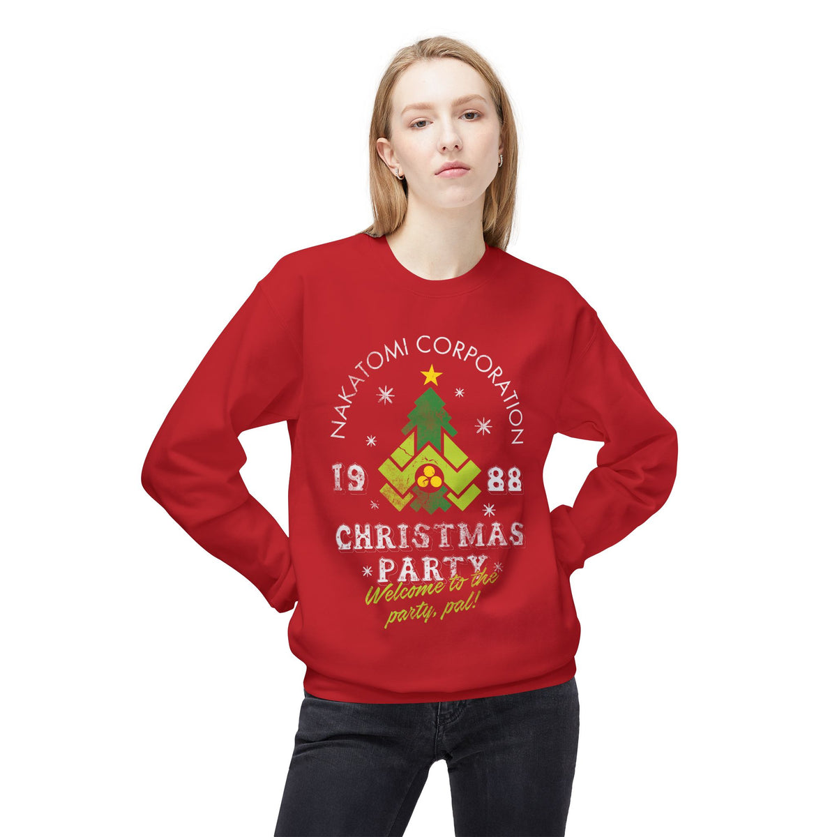 Die Hard 'Nakatomi Corporation 1988' Holiday Crewneck Christmas Party Sweatshirt