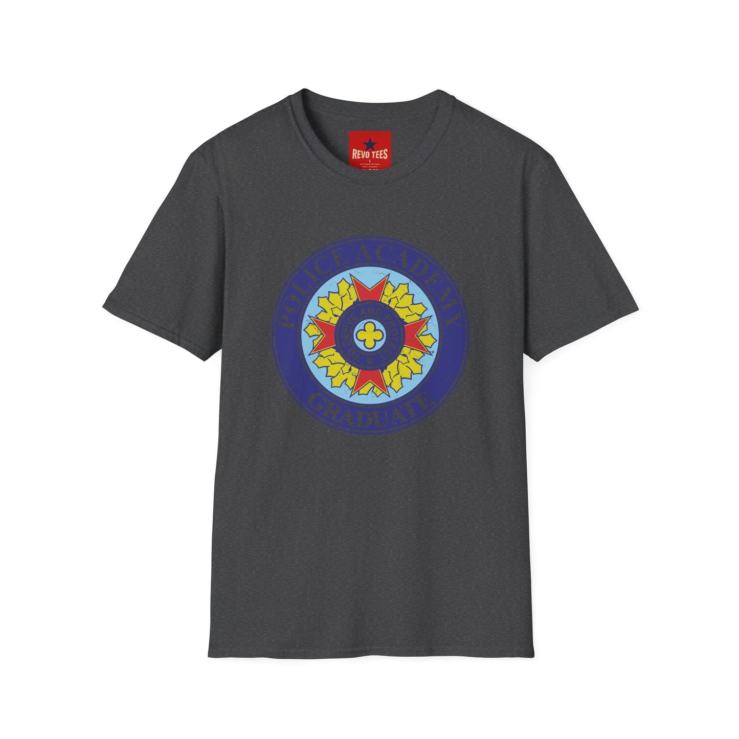 Police Academy Graduate T‑Shirt — 'Serve and Protect' Emblem Tee
