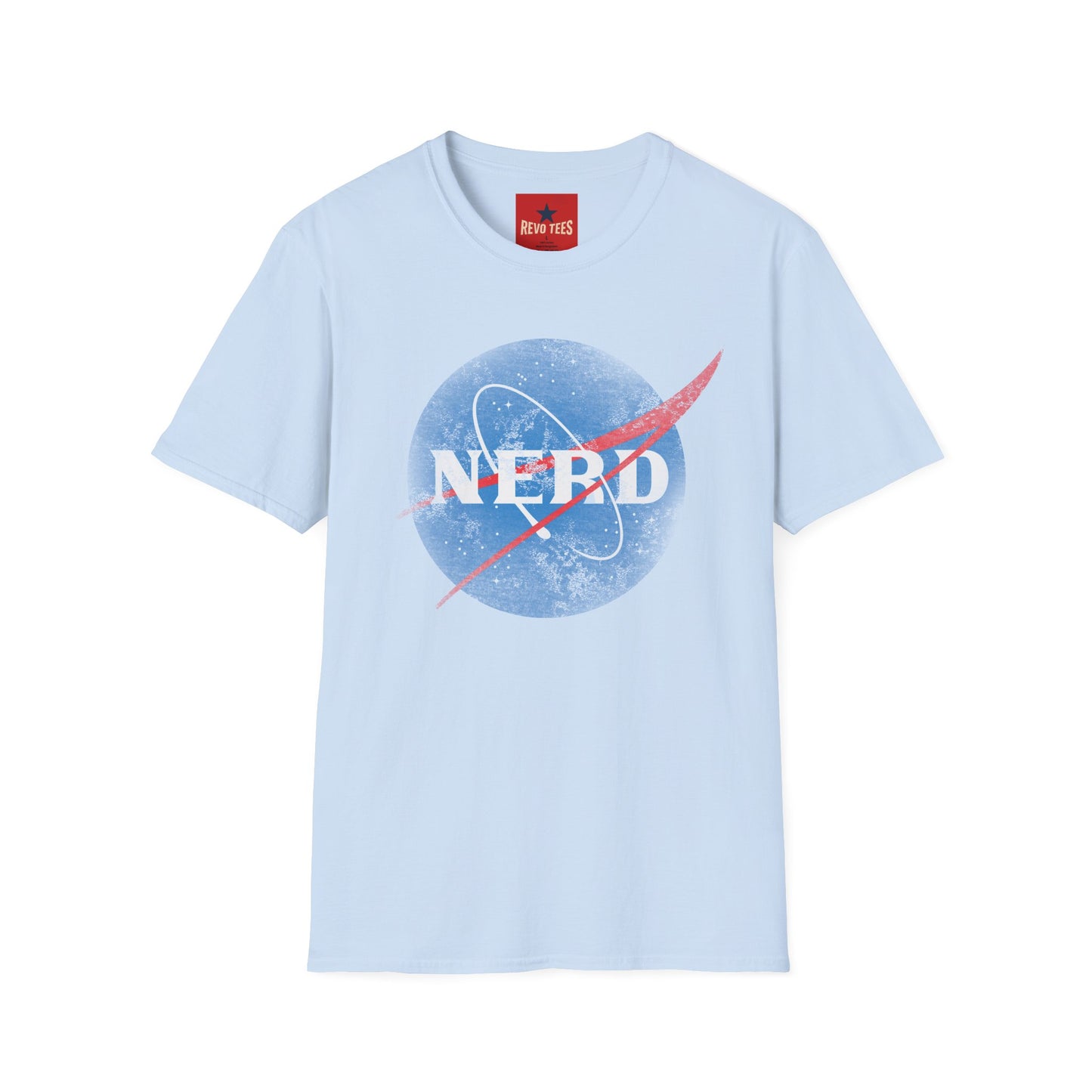 Nerd Space Logo T‑Shirt — Retro NASA-Inspired Graphic Tee