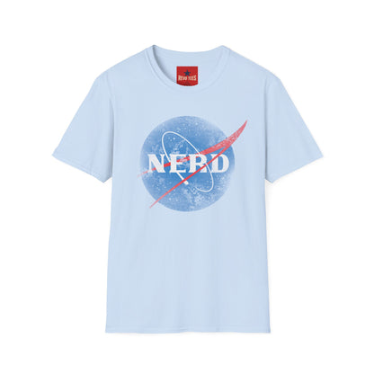 Nerd Space Logo T‑Shirt — Retro NASA-Inspired Graphic Tee