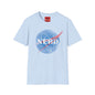 Nerd Space Logo T‑Shirt — Retro NASA-Inspired Graphic Tee