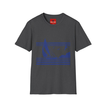 Sailboat Coastline T-Shirt — Nautical Sailing Graphic Tee