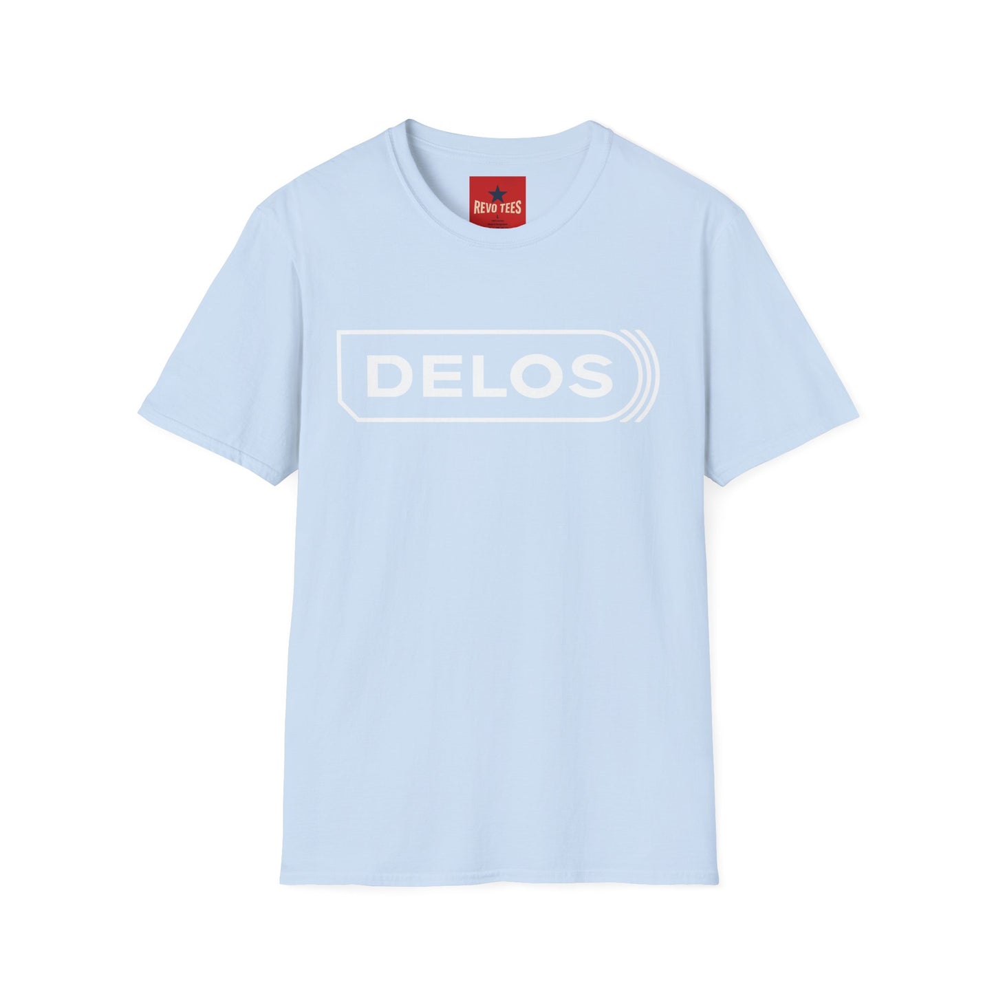 Delos Logo T‑Shirt — Minimal Retro Graphic Tee