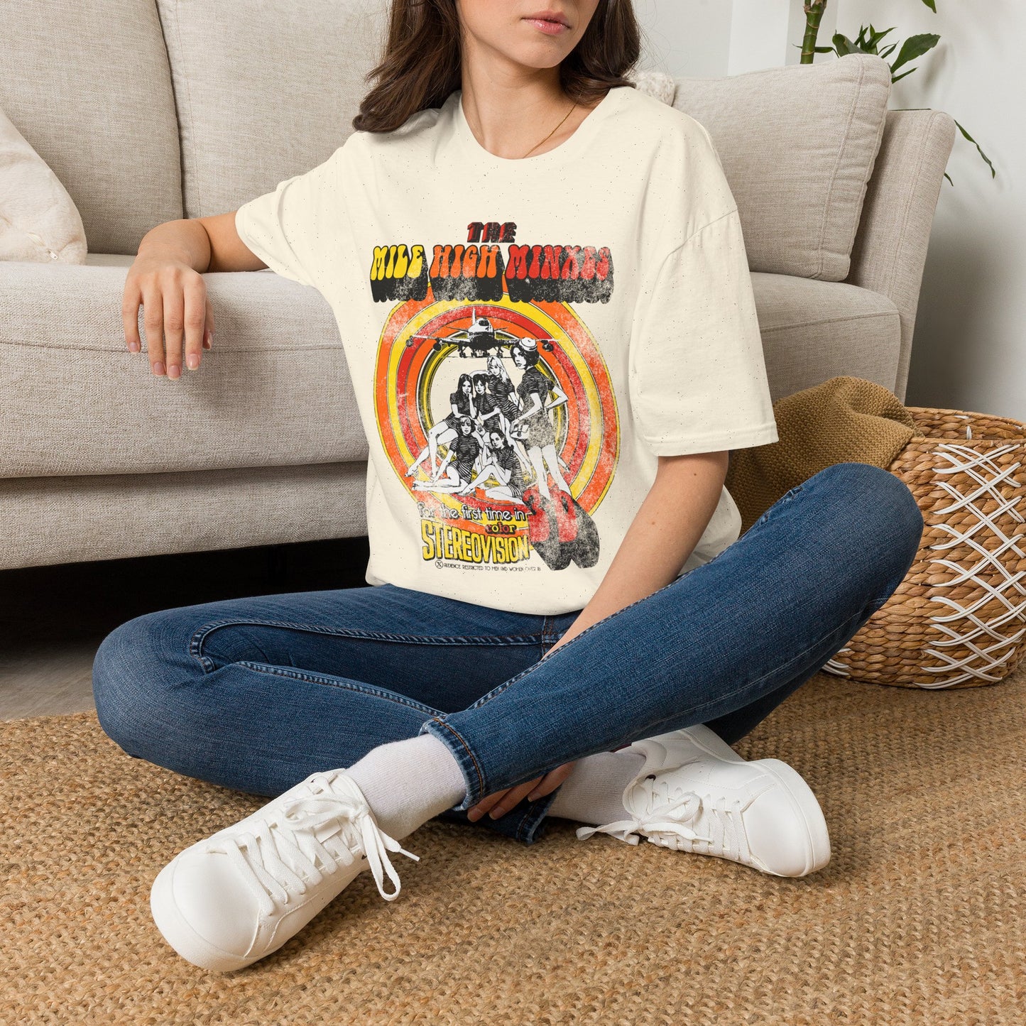 The Mile High Minxes Retro Band Tee — Vintage 70s Psychedelic Concert T-Shirt