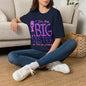 Big Sister T-Shirt — "I'm the Big Sister" Cute Pink & Purple Kids/Family Tee
