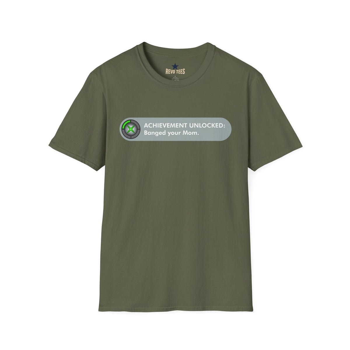 Revotees Achievement Unlocked Banged Your Mom Gamer Humor T-Shirt - alternate view 7