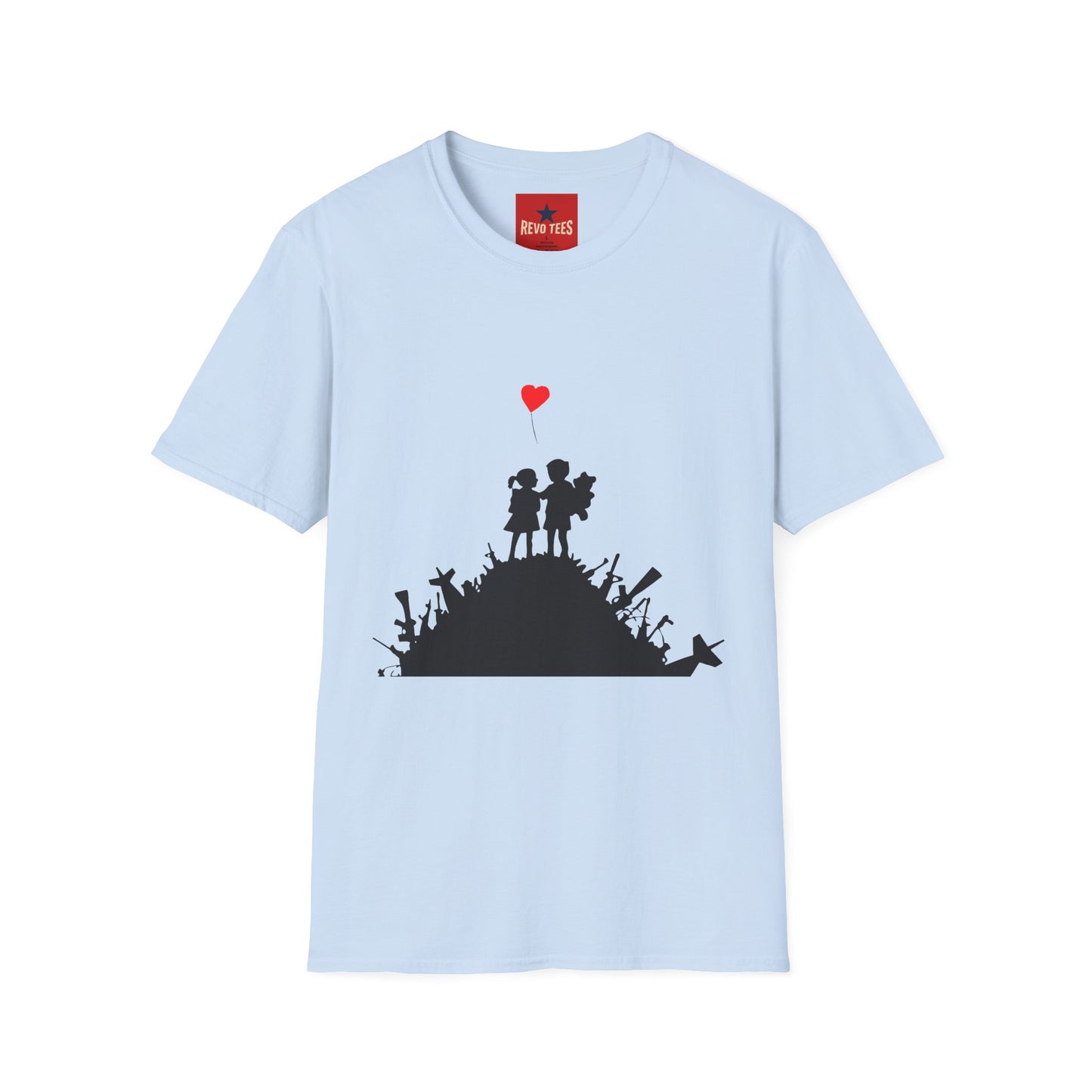 Banksy Boy & Girl - Unisex Softstyle T-Shirt