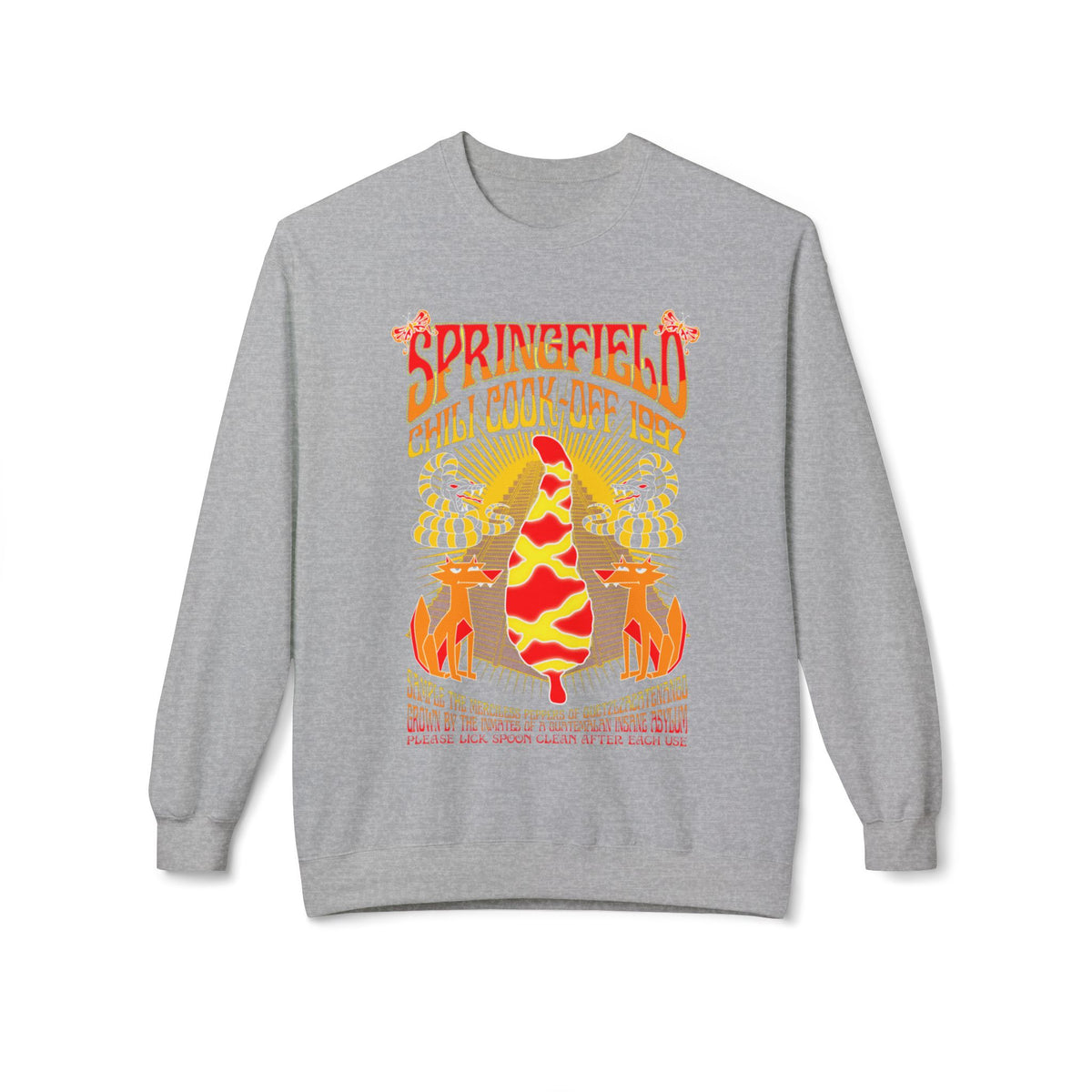 Chili Cook-Off Crewneck Sweatshirt — Springfield Chili Festival Graphic