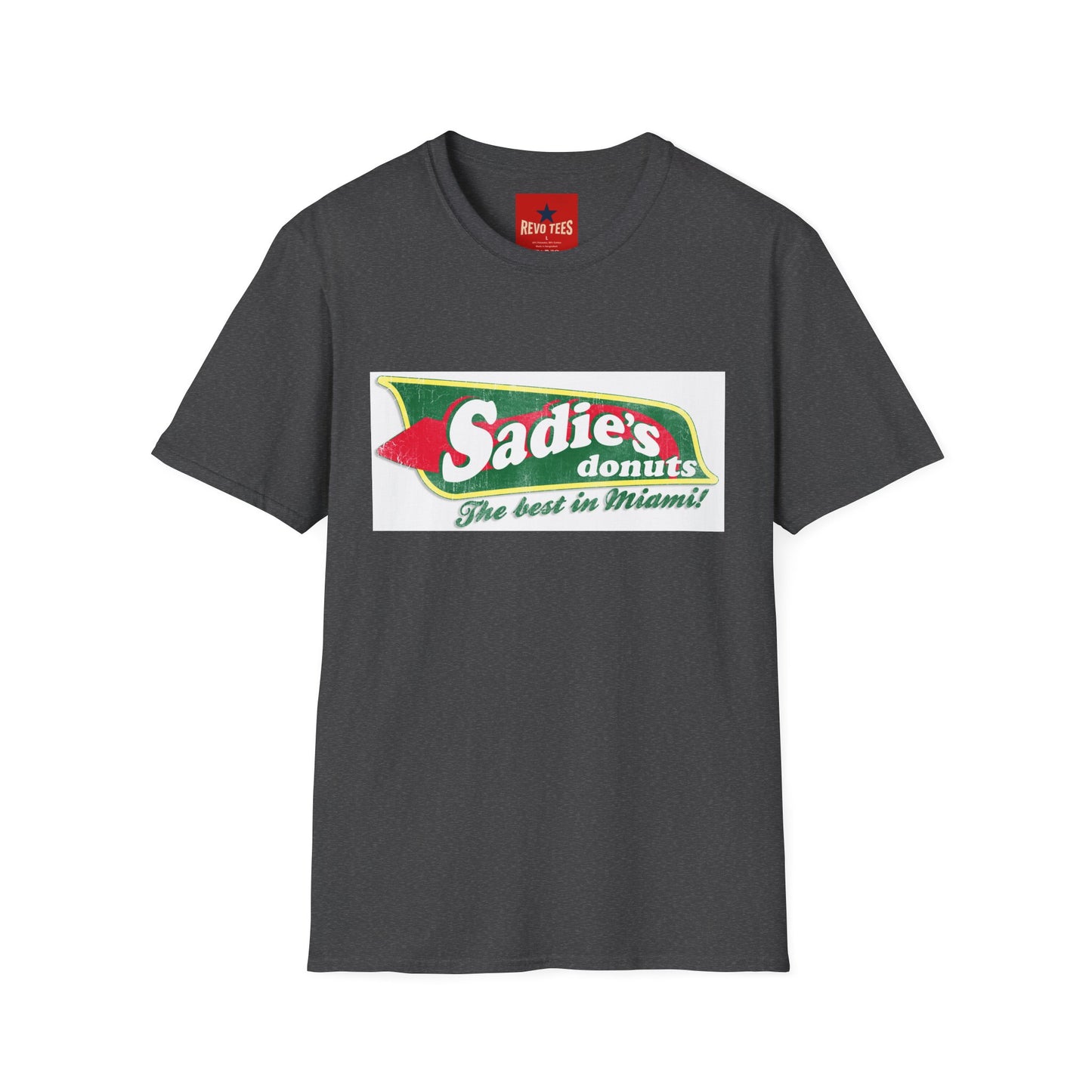 Sadie’s Donuts T-Shirt — 'The Best in Miami' Vintage Logo Tee