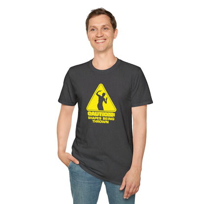 Caution - Throwing Shapes - Unisex Softstyle T-Shirt