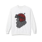 Santa the Bearded Rider  – Red Helmet Moto Crewneck Sweatshirt