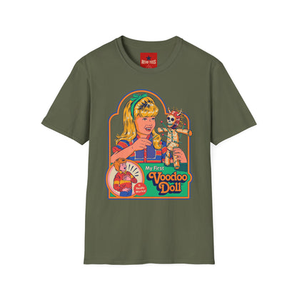 Voodoo Doll Retro Graphic T-Shirt — Vintage Doll Horror Tee