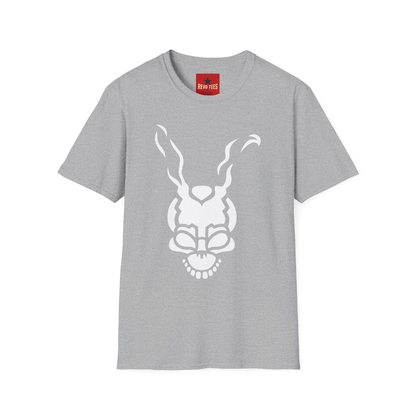 Frank Rabbit Skull T-Shirt — Surreal Horror Bunny Graphic Tee