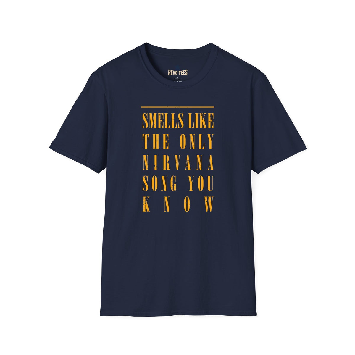 Revotees Smells Like Teen Spirit Nirvana Unisex Softstyle T-Shirt