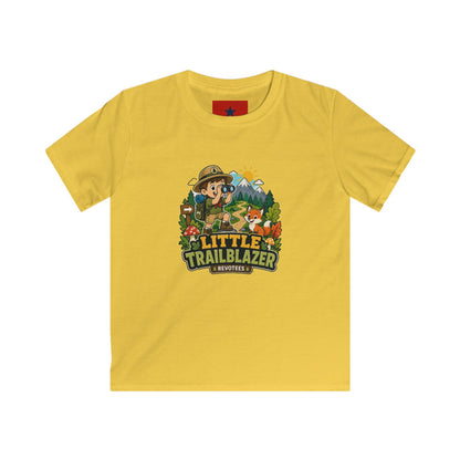 Little Trailblazer Kids Tee – Adventure Camping Graphic Shirt