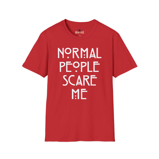 Revotees Normal People Scare Me Unisex Softstyle T-Shirt