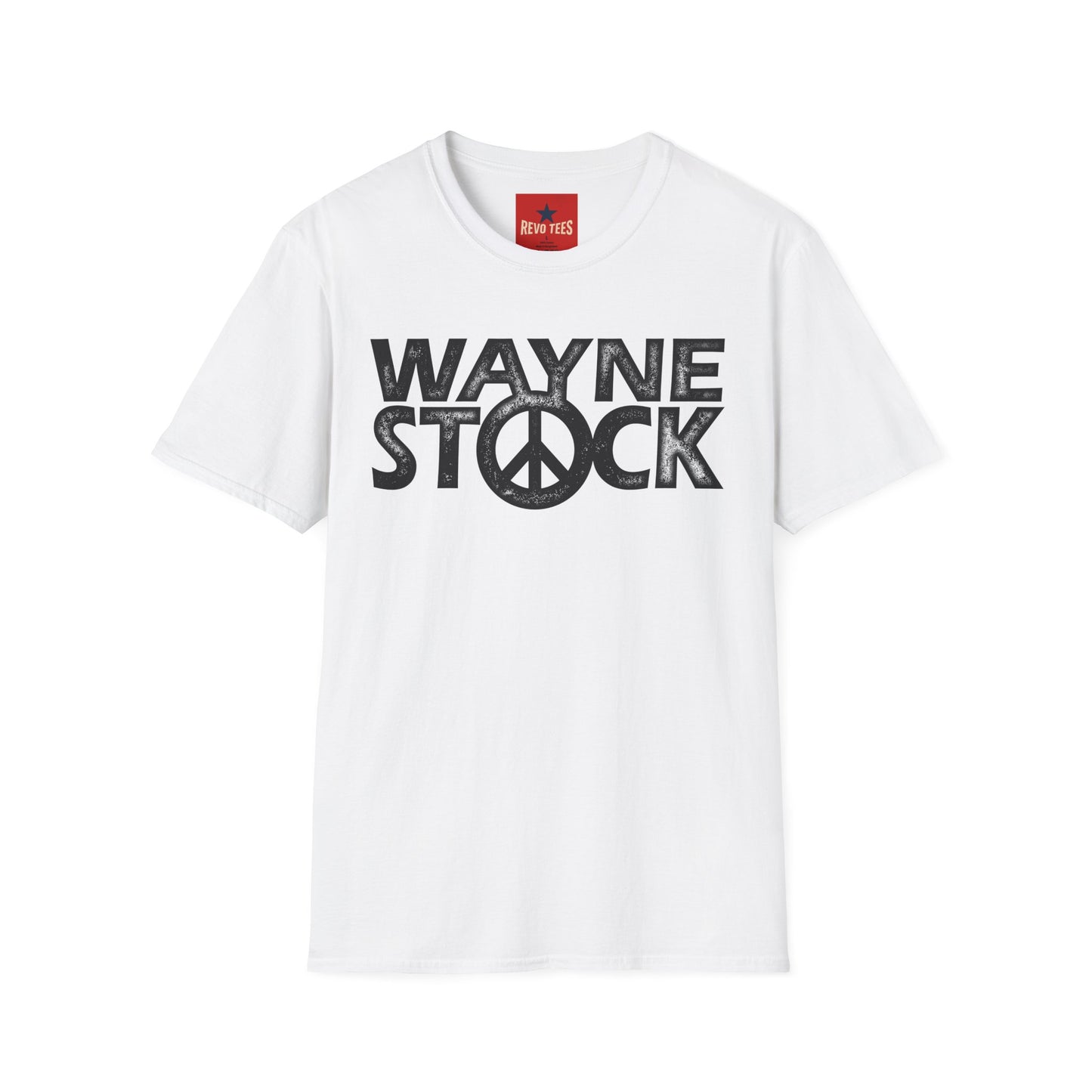 Wayne Stock Peace Logo T-Shirt — Retro Music Festival Tribute Tee