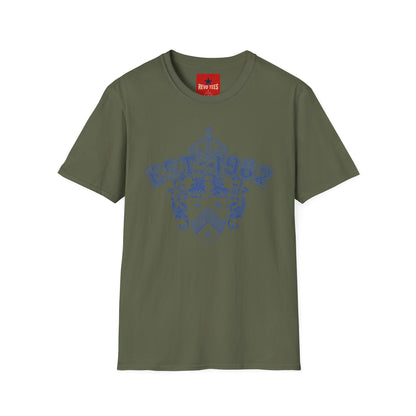 EST. 1982 Crest T‑Shirt — Vintage Heraldic Graphic Tee