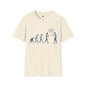 Revotees Evolution Funny Stop We Ballsed This Up Evolution Graphic T-Shirt - alternate view 3