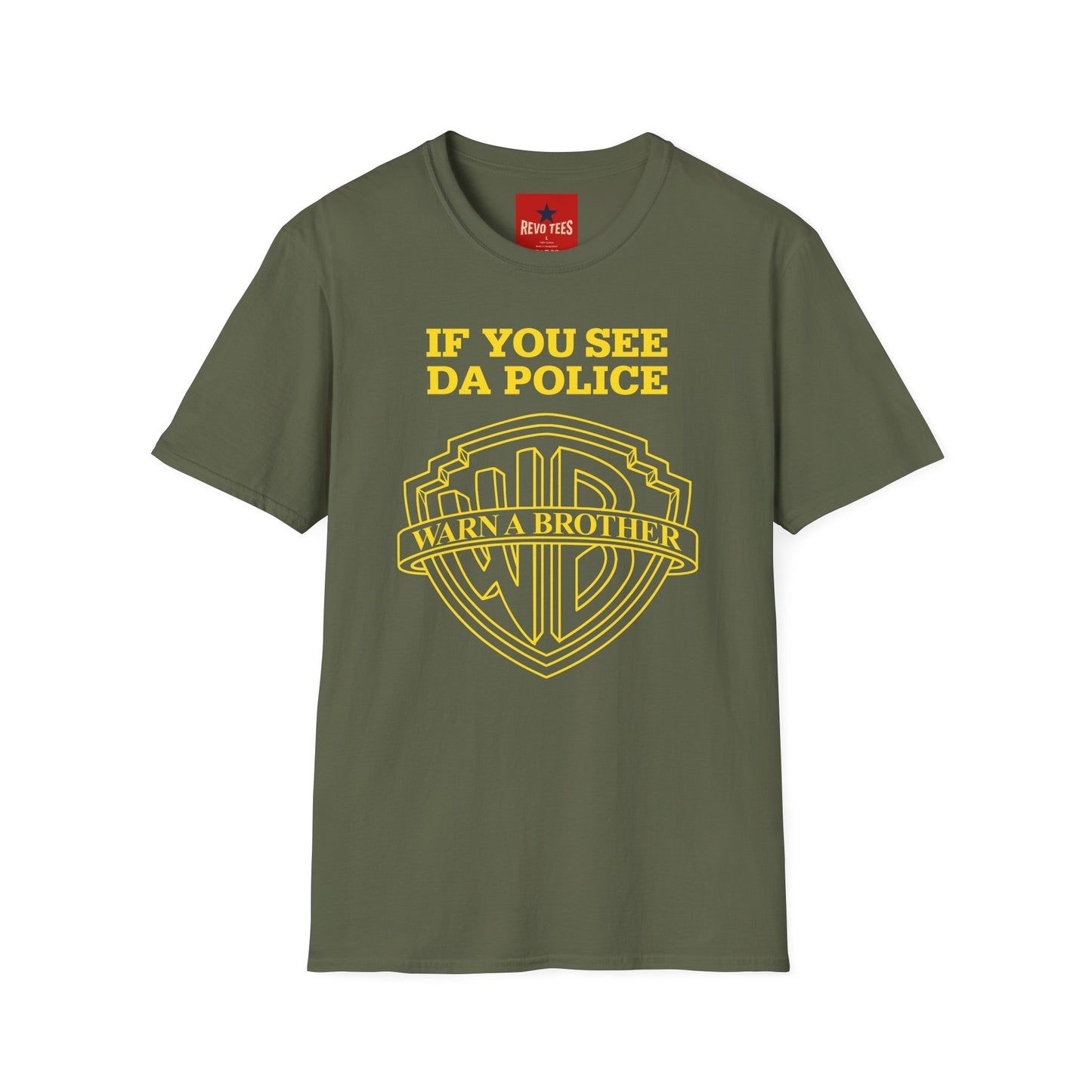 If You See Da Police T-Shirt — Retro Shield Hip Hop Tee