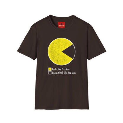 Pac-Man Vintage Tee — "Looks Like Pac-Man / Doesn’t Look Like Pac-Man" Graphic T-Shirt