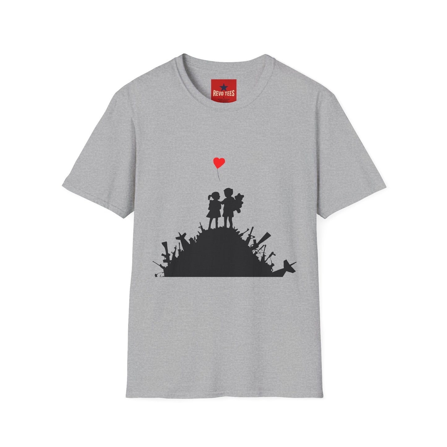 Banksy Boy & Girl - Unisex Softstyle T-Shirt