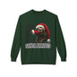 Sloth Santa Sweatshirt — "Wake Me Up When Santa Arrives" Holiday Crewneck