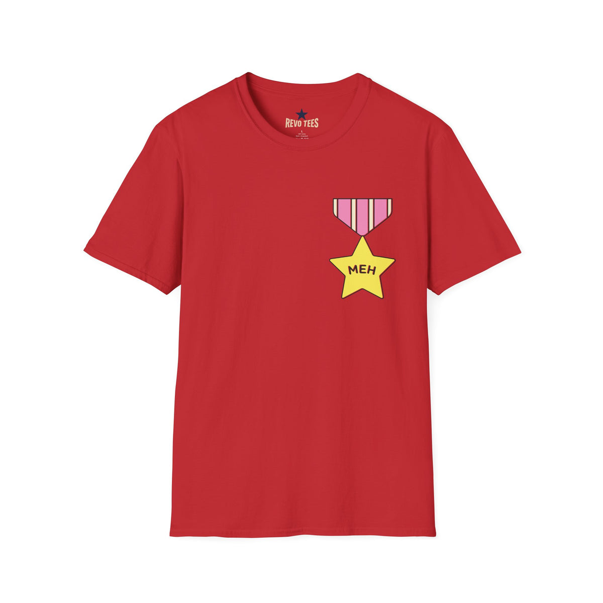 Revotees Meh Medal Graphic Funny Casual Award Shirt T-Shirt - alternate view 11