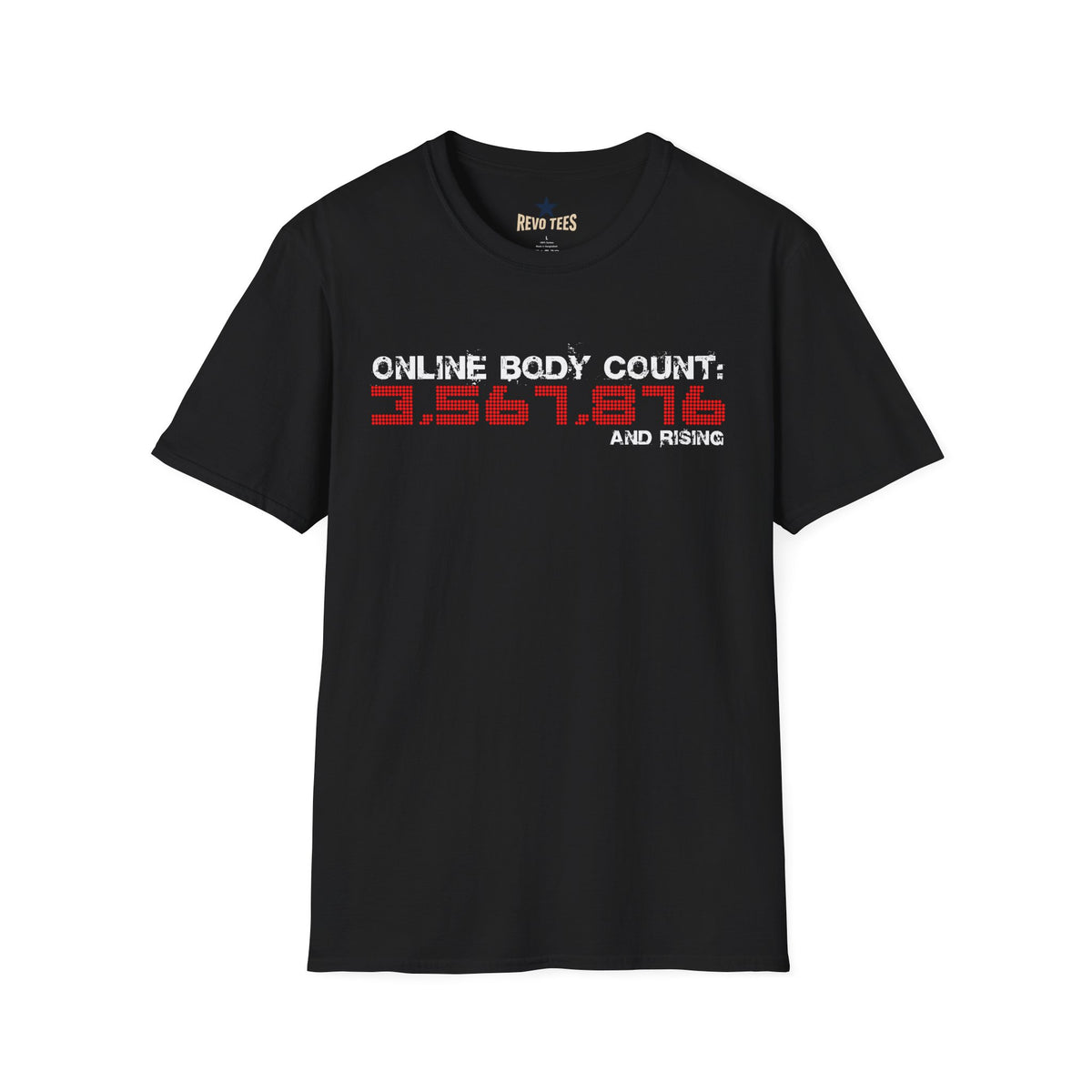 Revotees Online Body Count Unisex Softstyle T-Shirt